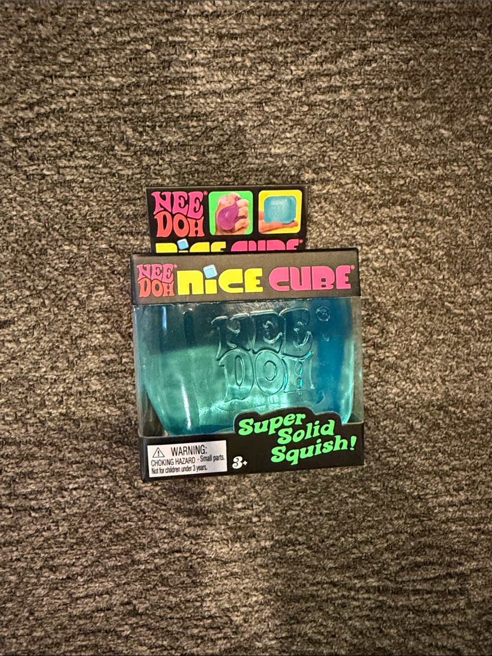 Needoh Nice Cube Super Solid Squish! - Blue